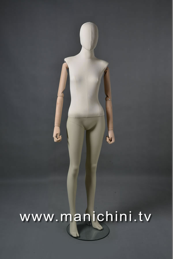 Manechin personalizat Tailor Lite pentru femei cu brațe din lemn MSD1